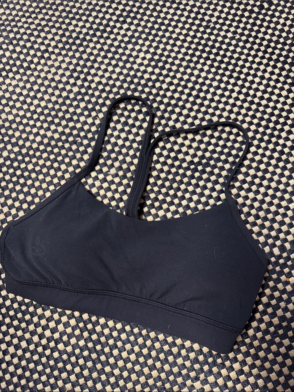 lululemon athletica Black Minimalist Strappy Sports Bralette